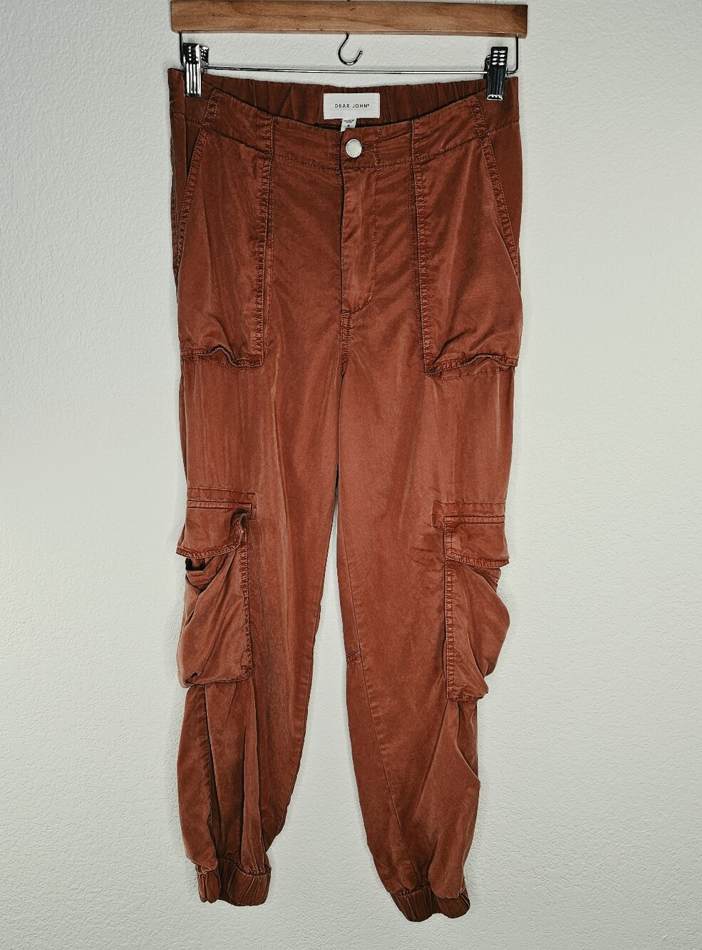 Dear John Sandy Cargo Tencel Rust Jogger Small